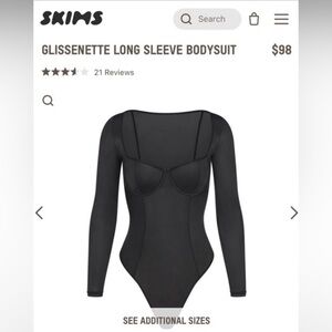 SKIMS Glissenette Long Sleeve Bodysuit